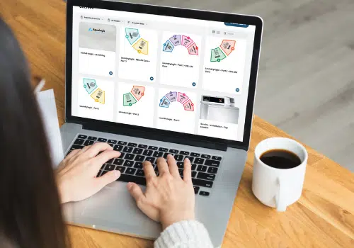 The Laundrylogic online laundry training course shown on a laptop