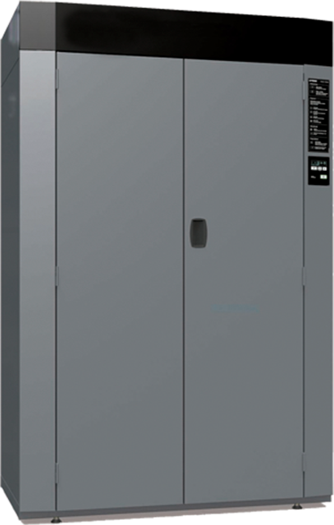 Tall double door commercial drying cabinet with digital controls
