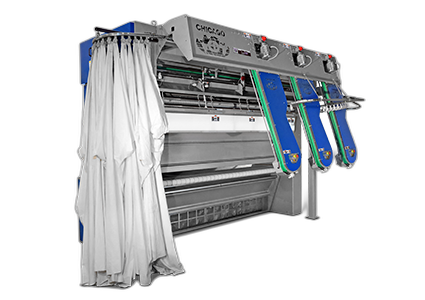 Chicago Dryer SKYFEED buffer-rail spreader feeder