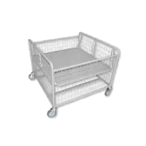 Wet & Dry Mesh Dump Trolley commercial laundry trolley