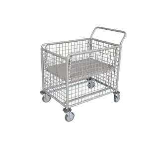 Small Wet & Dry Mesh Linen Trolley commercial laundry trolley