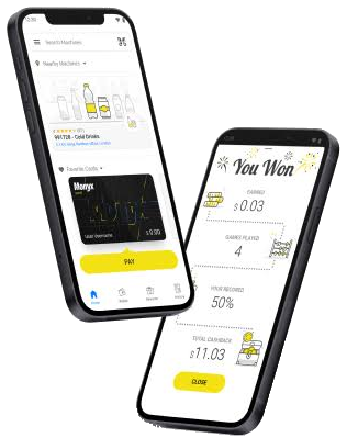 Nayax mobile app for finding machines, paying and earning cashback