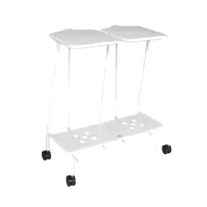 Double Soiled Linen Trolley commercial laundry trolley