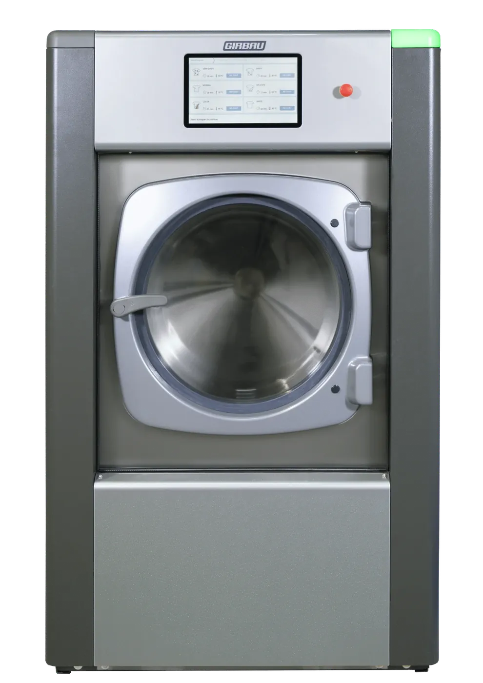 Commercial washer extractor with touch screen control