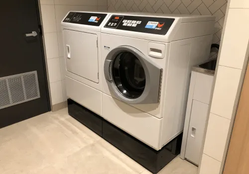 How to set up an Airbnb laundry with small commercial washer and dryer